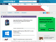 Tablet Screenshot of logitheque.com